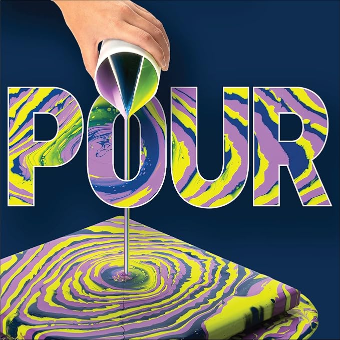 FolkArt Drizzle Pour Cup, 3-Slotted Divided Pour Cup Perfect for Fluid Paint Pouring Arts and Crafts Projects, 50426