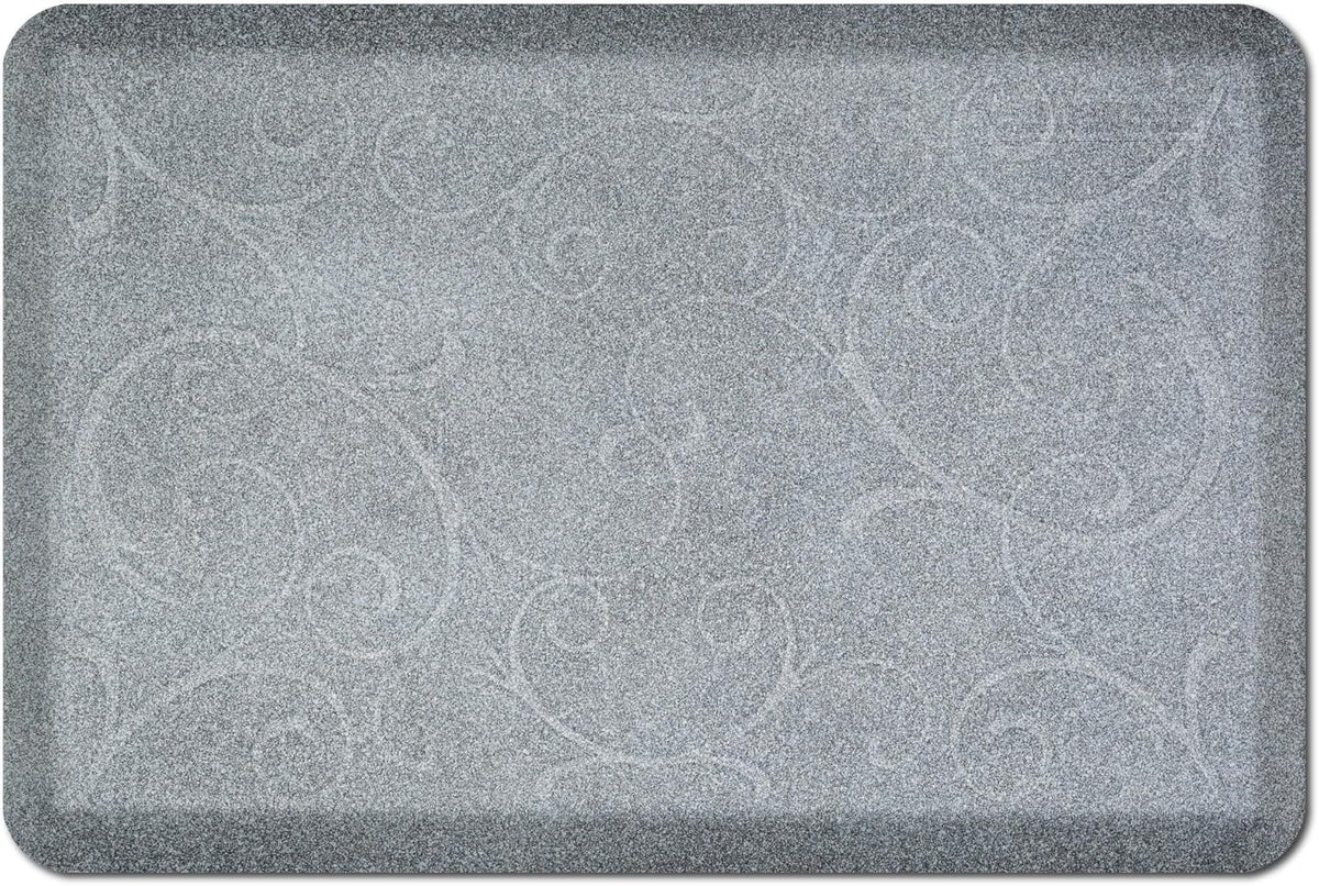 WellnessMats Bella Collection Anti-Fatigue Floor Mat, Polyurethane – Ergonomic Support Pad for Home, Kitchen, Garage, Office Standing Desk – Water Resistant - Made in USA