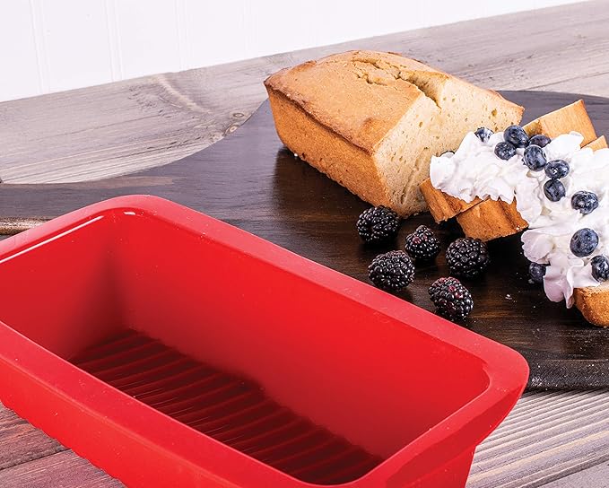 Mrs. Anderson's Baking Silicone Loaf Bread Pan, Non-Stick European-Grade Silicone